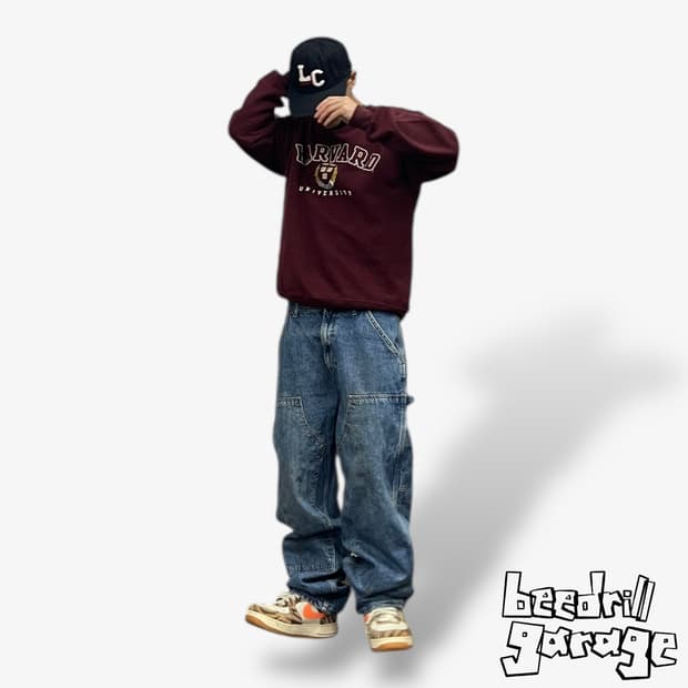 자라 더블니 카펜터 데님팬츠