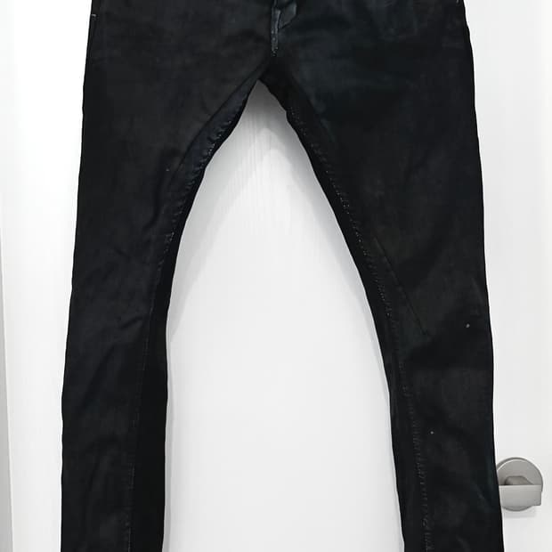 Rick Owen 릭오웬스 다크쉐도우 디트로이트 블랙 왁스코팅진