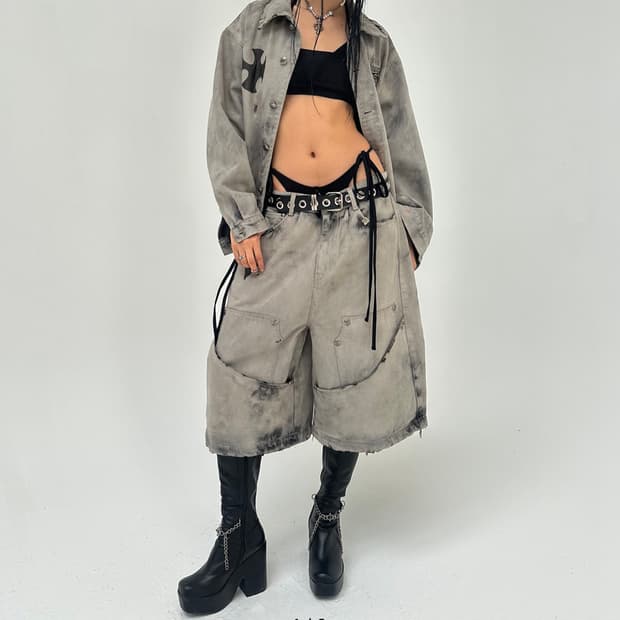 급처 새상품 스쿠읏 애쉬 디럭스 반바지 L