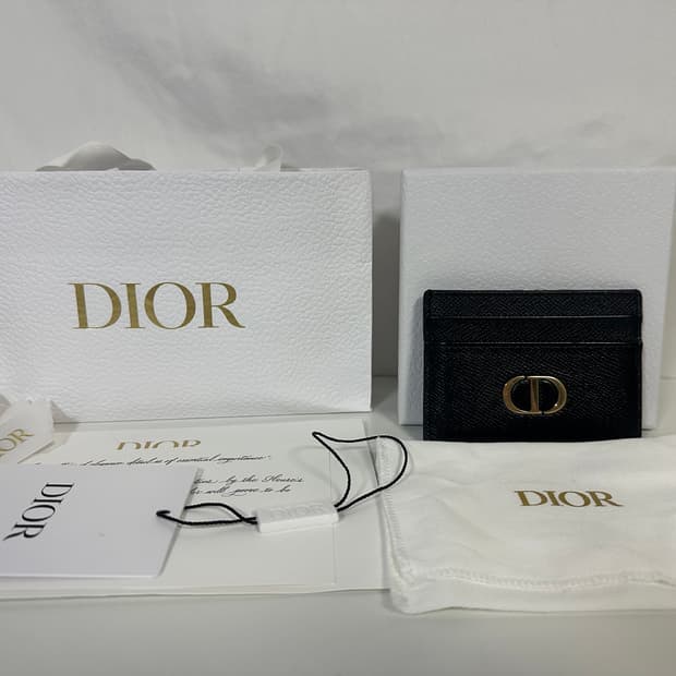 디올 몽테인 5슬롯 카드지갑 블랙 (OS)