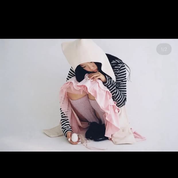 샵페어리 후드머플러 아이보리