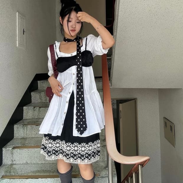 빈티지 실물 핏개대장 코디셋세트 미라이클립 카모메산장 선가든파티