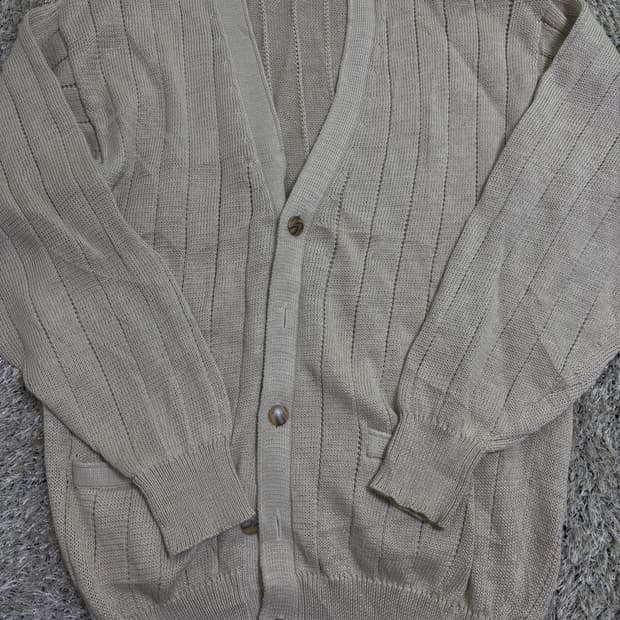 일본판 MITSUMINE 린넨100프로 가디건 사이즈 105