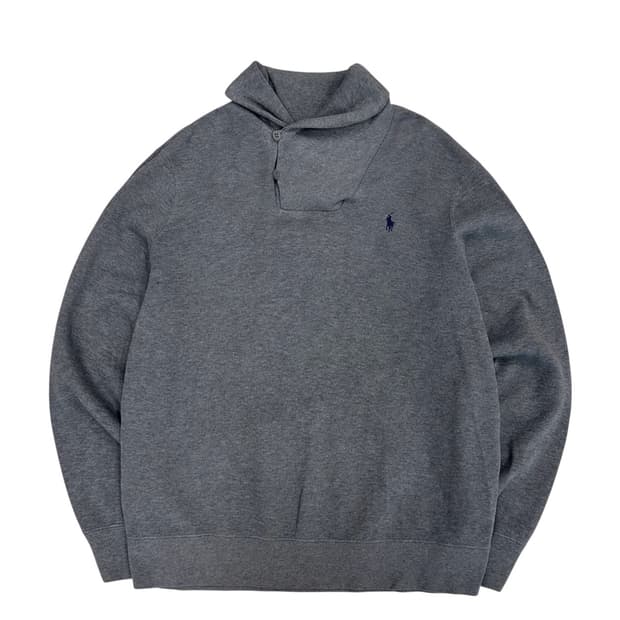 폴로 숄카라 니트 그레이 (XL) 