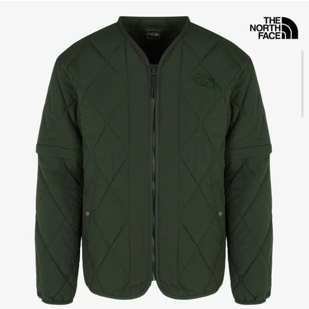 노스페이스 퀼팅 자켓 그린 M