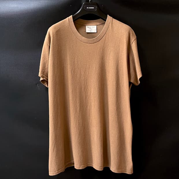 L) 80s U.S. Military 미군 오리지널 브라운 언더셔츠