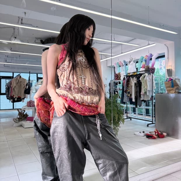 spangle beads ethnic top