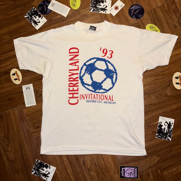 90S CHERRYLAND 싱글스티치 티셔츠