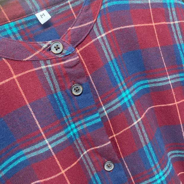 체크 셔츠 원피스 M(95)