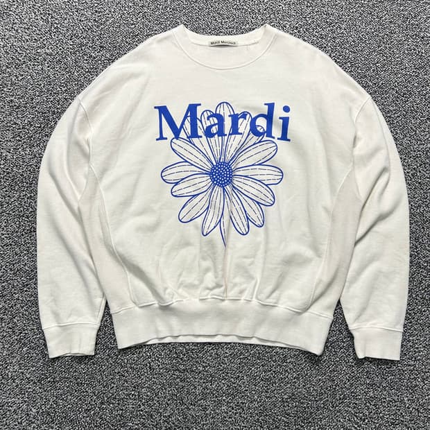 마르디(Mardi Mercredi) 플라워 코튼 맨투맨