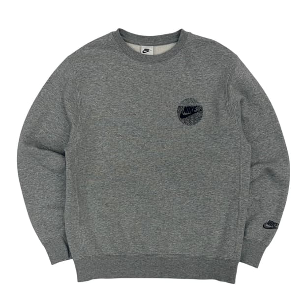 나이키 스우시 그레이 기모 맨투맨 M