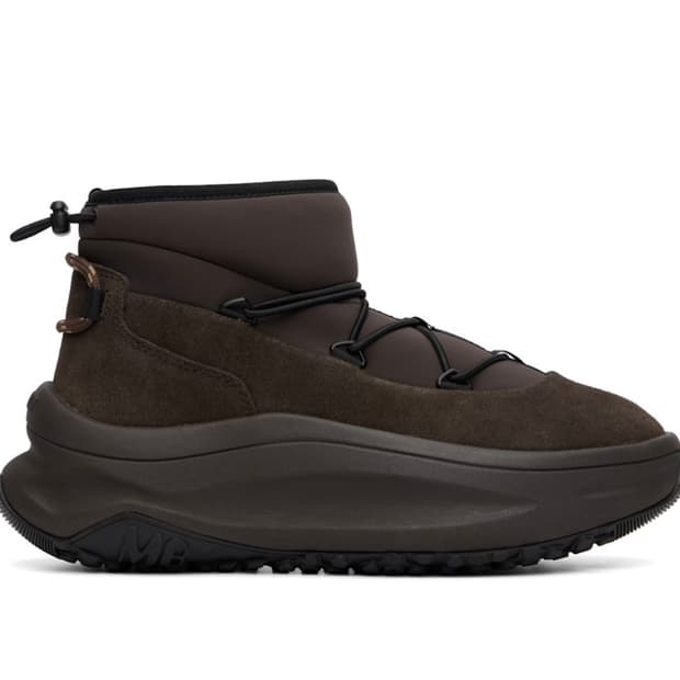 문부츠 브라운 문247 슬립온 스니커즈 42