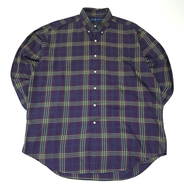 CL948 XL 폴로 90s BLAKE 로얄프레피 타탄체크 셔츠