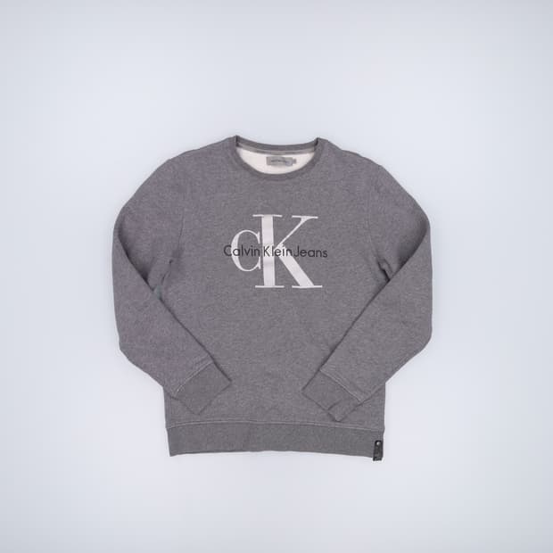 M 캘빈클라인 빅로고 기모 맨투맨 0227M