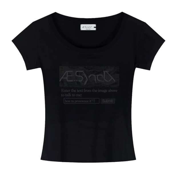 (L) 에이시네틱스 aesynctx BABY T-SHIRT 반팔 블랙