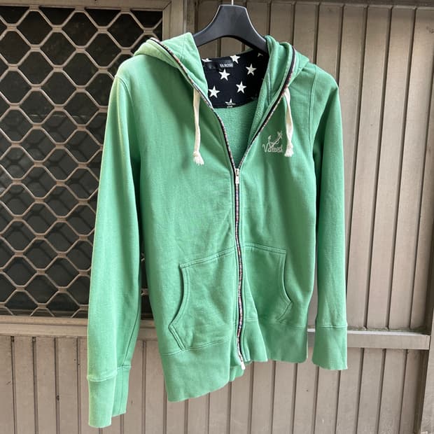 VAROSH japan retro star full zip up hood