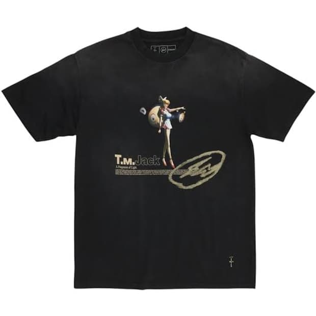트래비스 스캇 캑터스 잭  프라그먼트 타카시 무라카미 도쿄 티셔츠