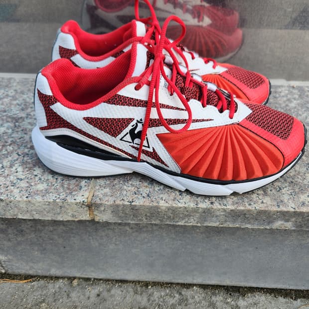 르꼬끄 스포르티브 운동화 레드/화이트