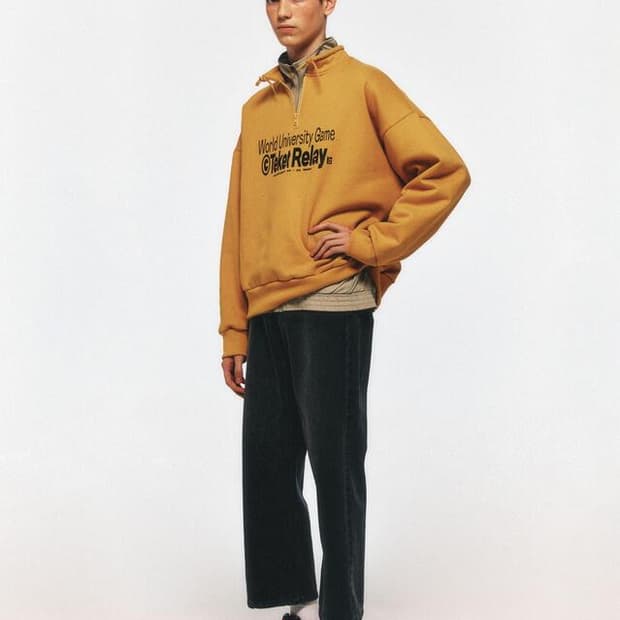 테켓 하프집업 맨투맨 L