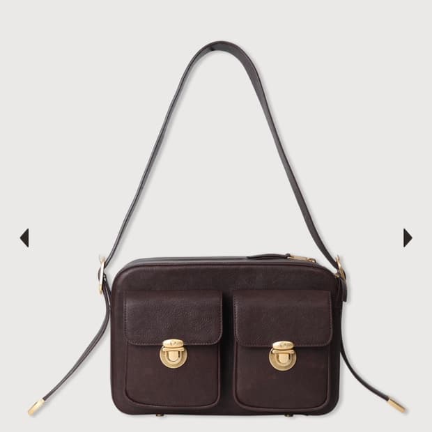 🏷️ 에토스 투포켓 레더백 / 브라운