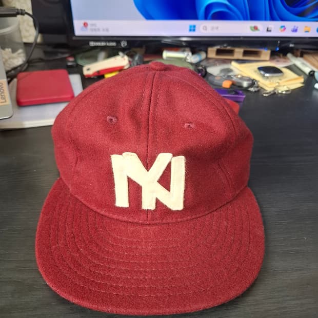 Ebbets Field 뉴욕 버건디 울볼캡