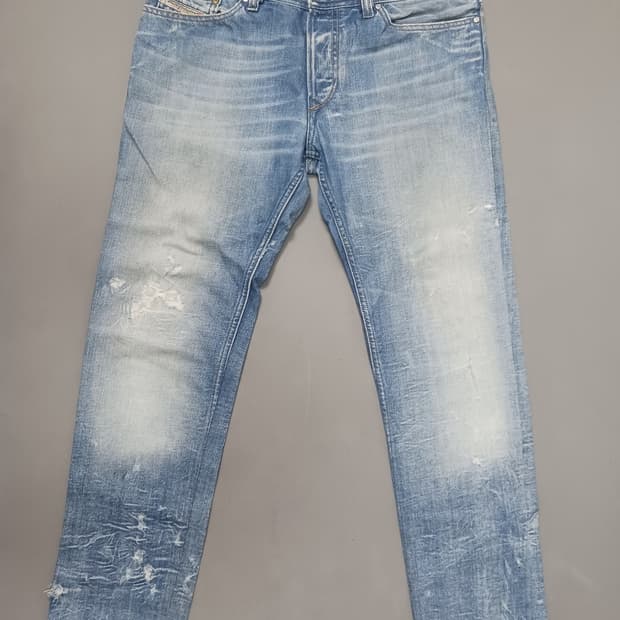 [32] 디젤 바이커 자수 워시 0071J 레귤러 스트레이트진 청바지