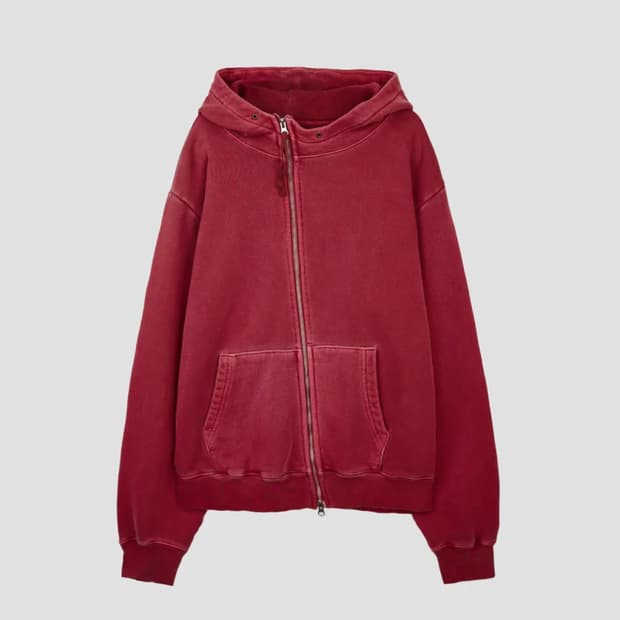 서피스에디션DESTROYED OBLIQUE HOODIE ZIP UP(L)