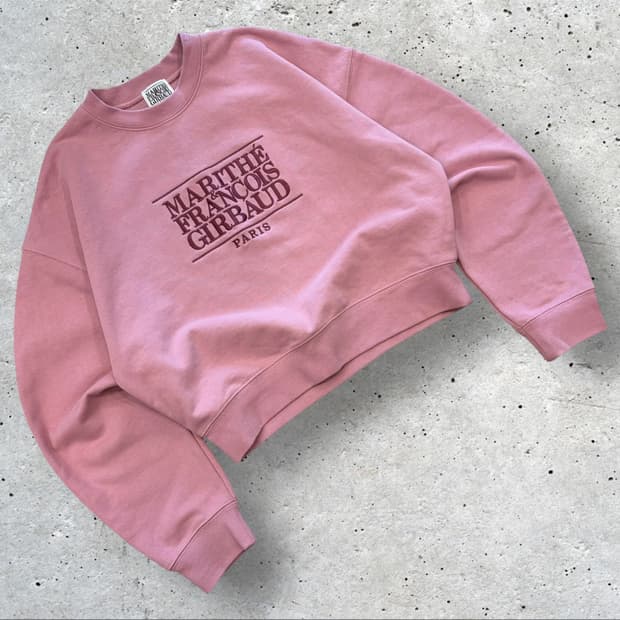 [M] 마리떼 프랑소와 저버 핑크 맨투맨 D338