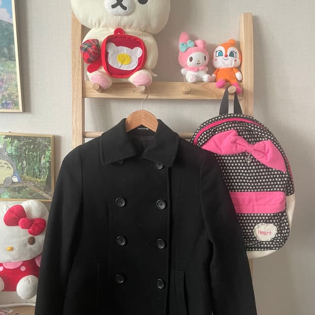 모리걸 빈티지 도쿄모리 블랙 투버튼 숏코트 🖤