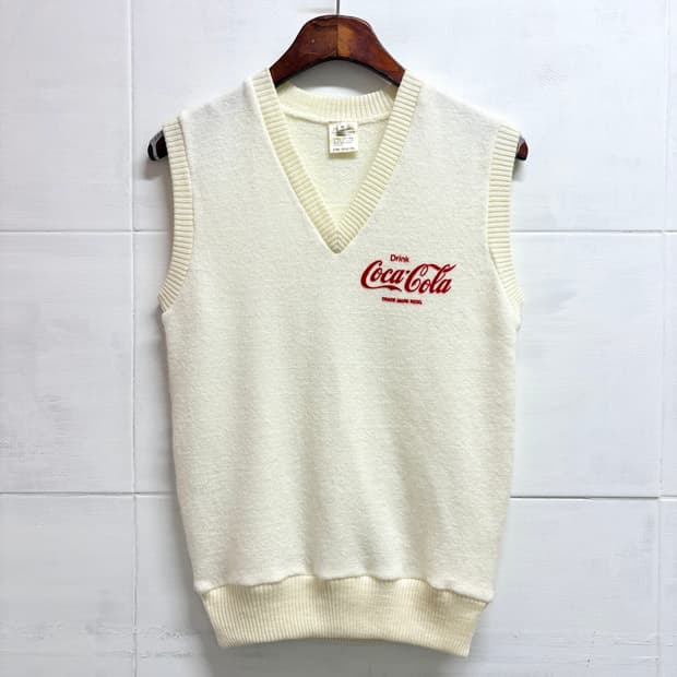 80's Coca-Cola 코카콜라 vintage 니트 베스트 