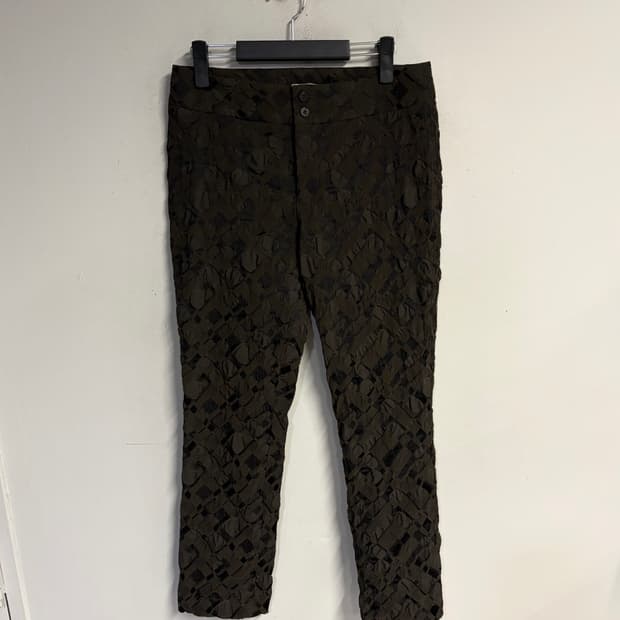 ISSEY MIYAKE textured pants 