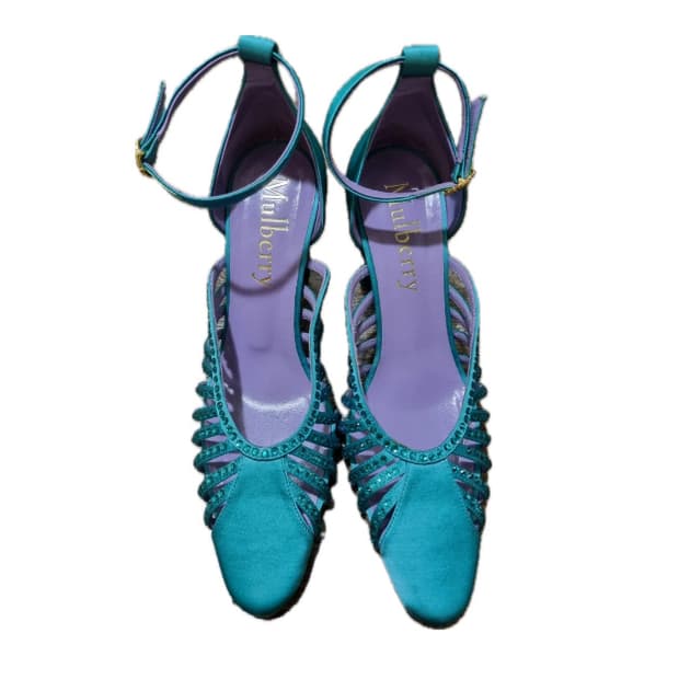 Mulberry 멀버리 에메랄드 블루 스톤 힐