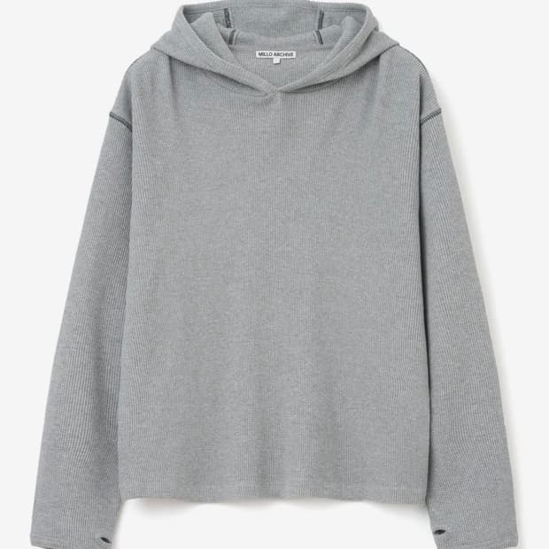 밀로아카이브 오브젝트 스티치 롱슬리브 후디 M