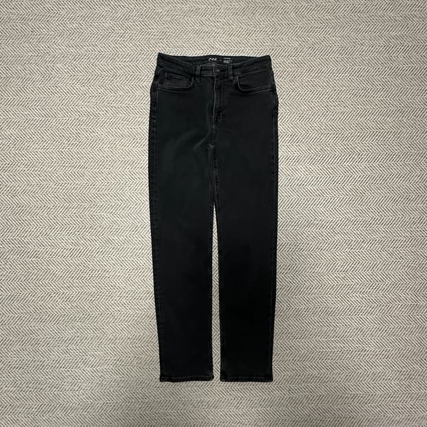 COS slim straight black jeans
