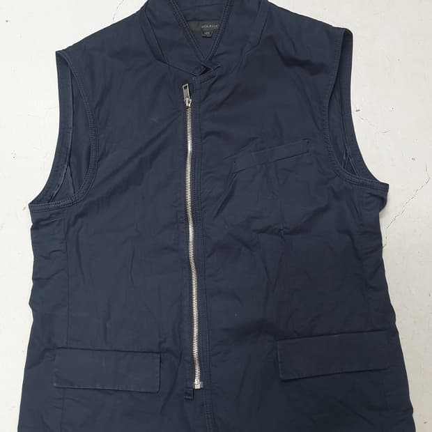 솔리드옴므  우영미 남성 네이비 조끼 105