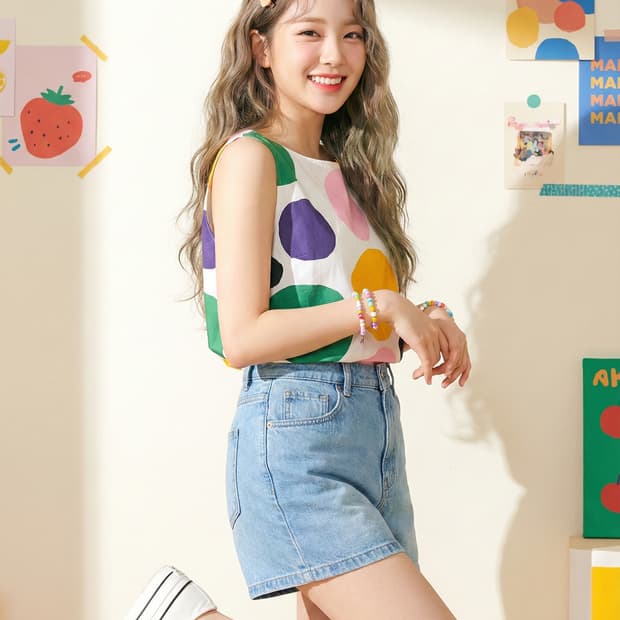 마리메꼬X유니클로. 여자 슬리브리스_XL