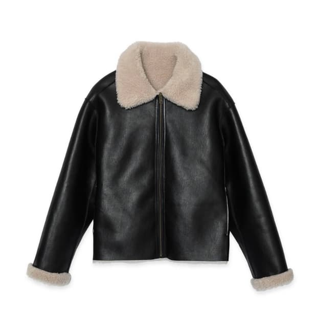 파사드패턴 램스울 리버시블 무스탕