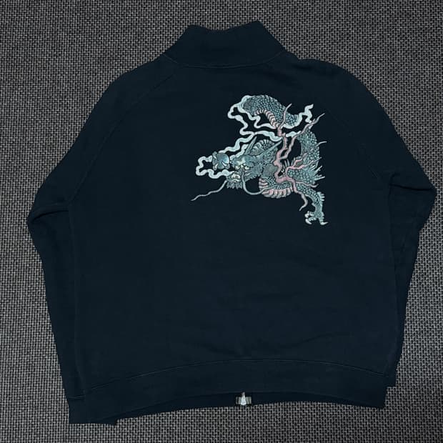 오리엔탈 드래곤 프린팅 자켓