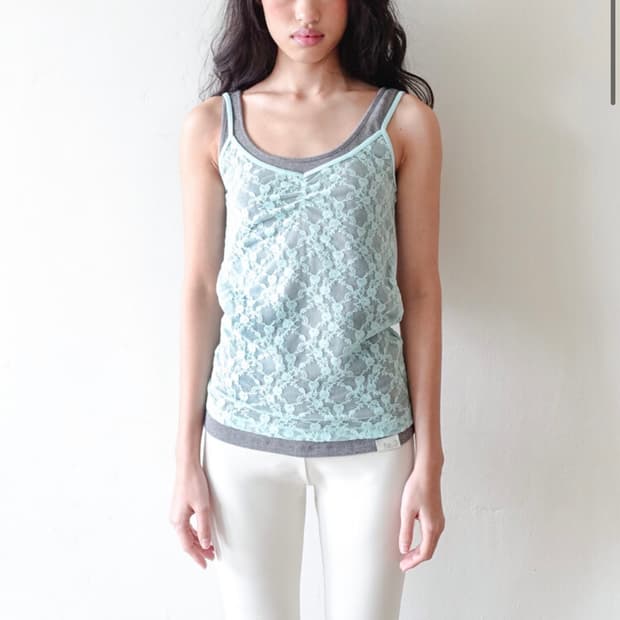 샵페어리 레이스 슬리브리스 민트