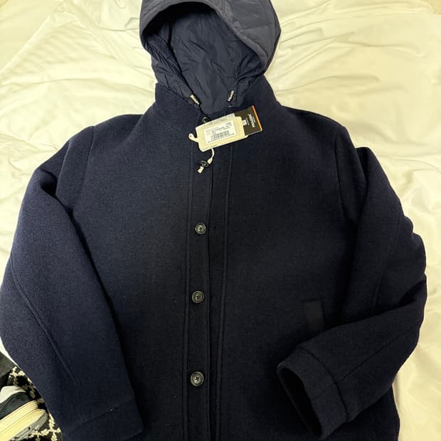 헨리코튼 / 디테처블 후드 울 다운 점퍼 105 사이즈