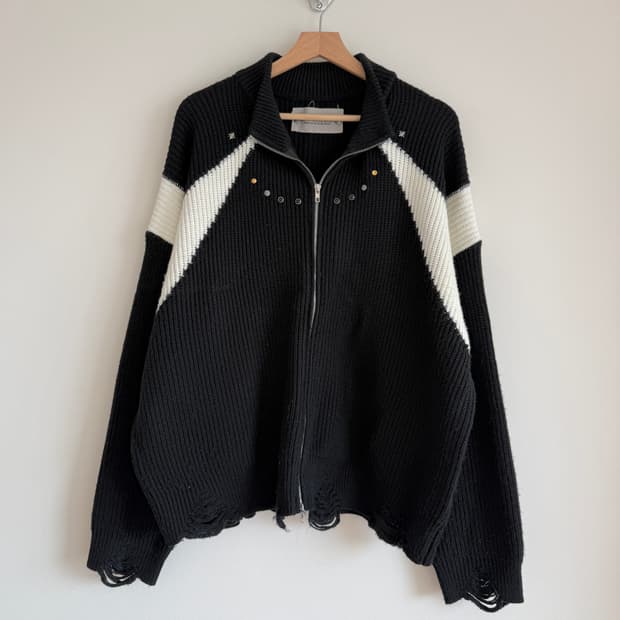 가키하라(GAKIHARA) 잼스톤 집업 니트