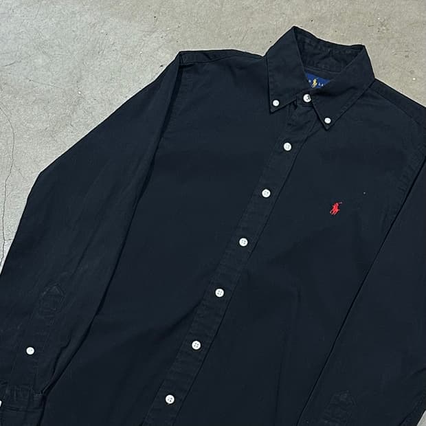 폴로랄프로렌 커스텀핏 블랙 셔츠