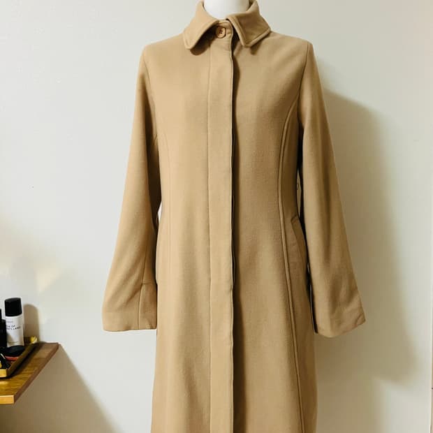 Ozoc 오조크 울혼방 롱코트 일본빈티지