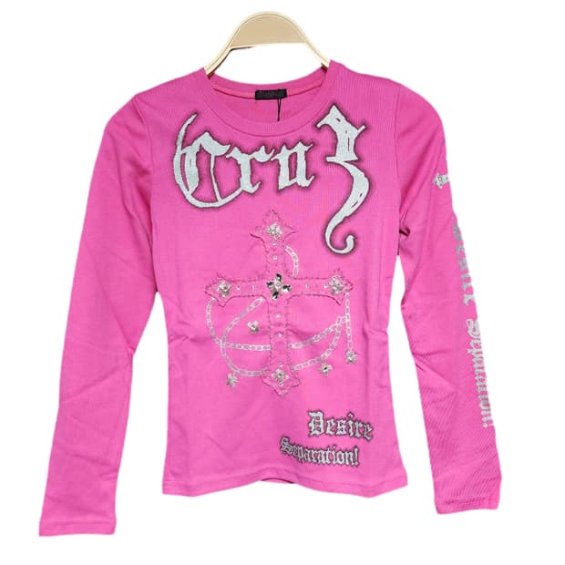 마조리카 펑크 키치 핑크 롱슬리브