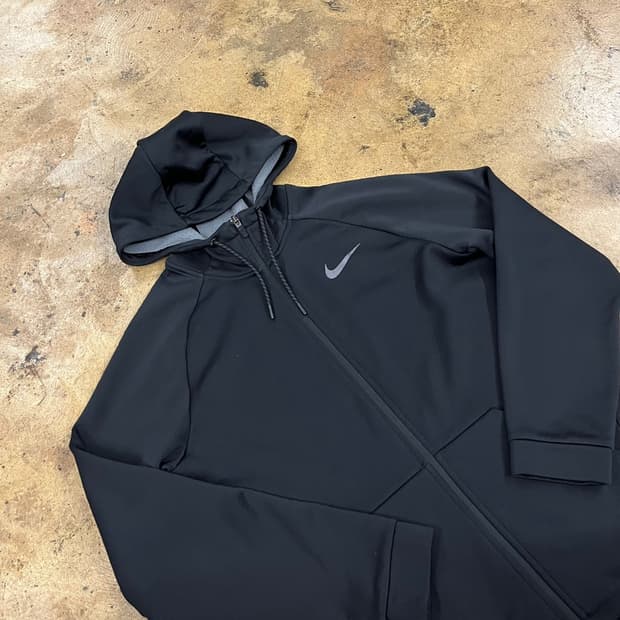 [정품/XL] 나이키 블랙 풀집업 후드집업 b18