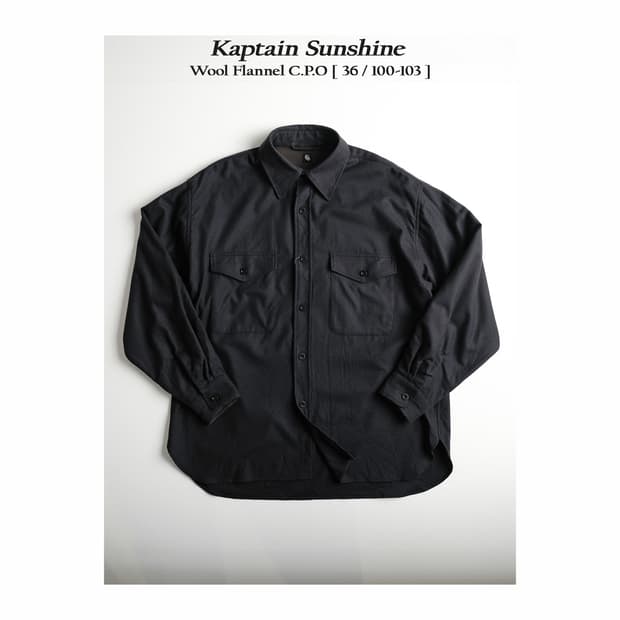 캡틴선샤인 울 CPO 셔츠 자켓 38사이즈