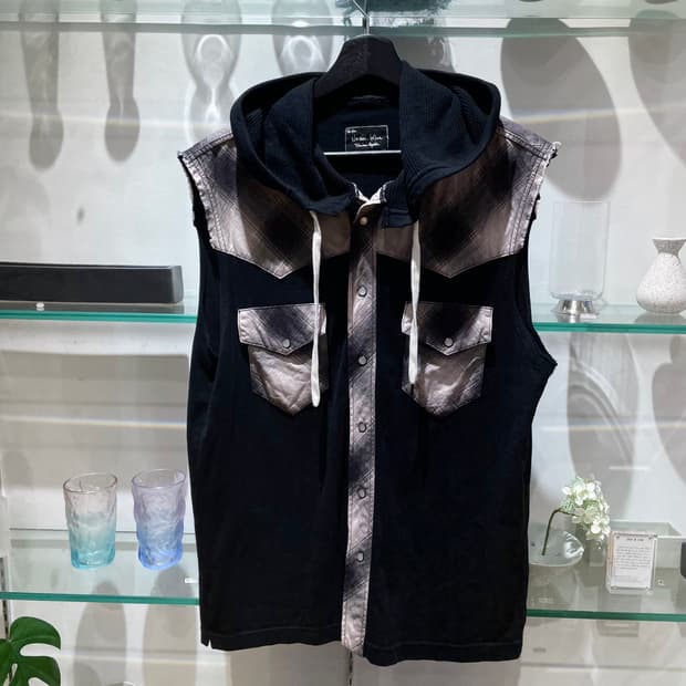 07AW 넘버나인 sleeveless hoodie
