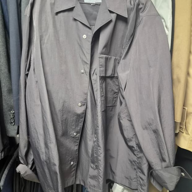 솔리드옴므오픈셔츠 50사이즈 브라운