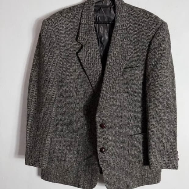 해리스트위드 헤링본 투버튼 블레이저자켓(Free)