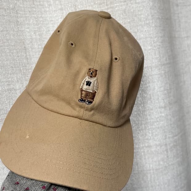 스파오 스티브 볼캡 모자 베이지